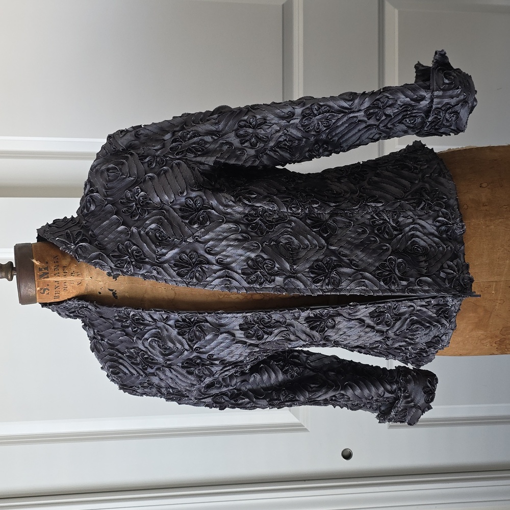 Samuel Dong Textured Black Women's Blazer